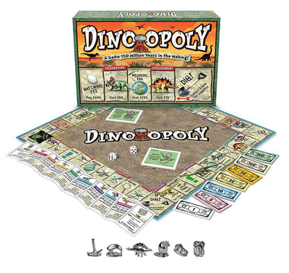 Dino-Opoly (new design) Board Game, by Late for the Sky