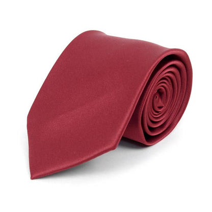 Poly Solid Satin Tie