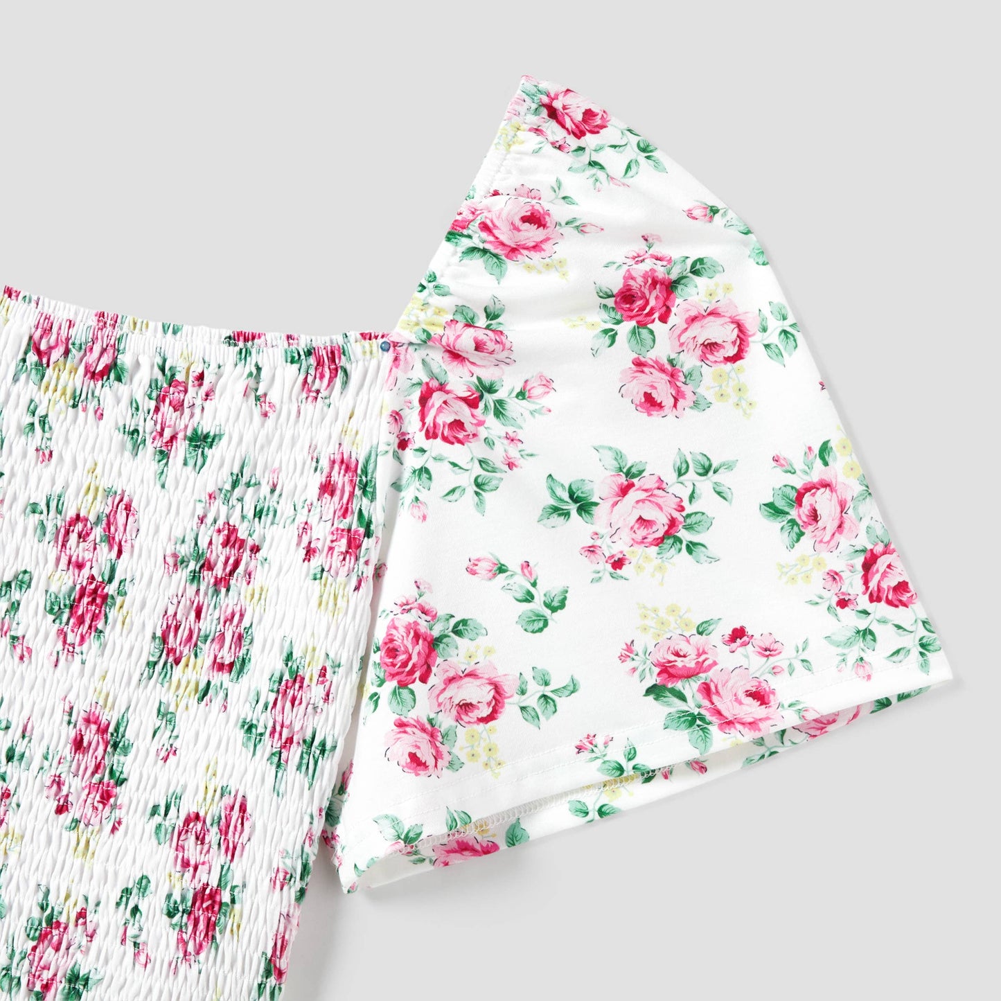 Floral Shirred Dress