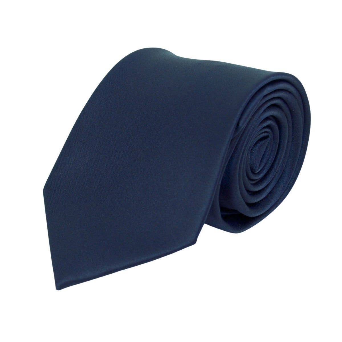 Poly Solid Satin Tie