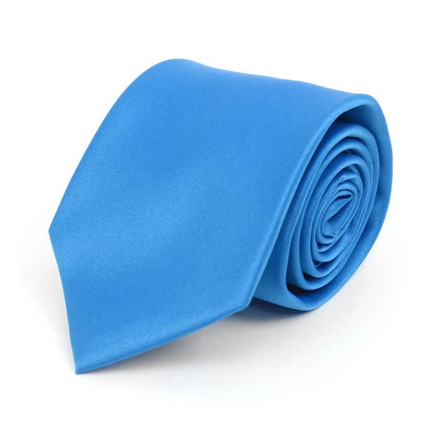 Poly Solid Satin Tie
