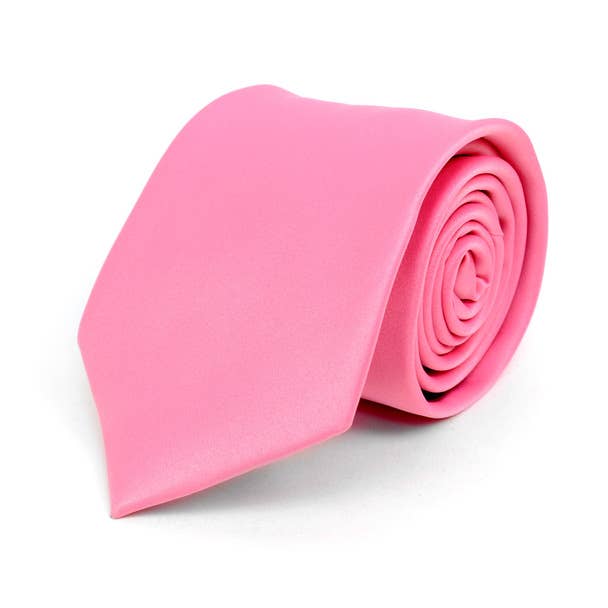 Poly Solid Satin Tie