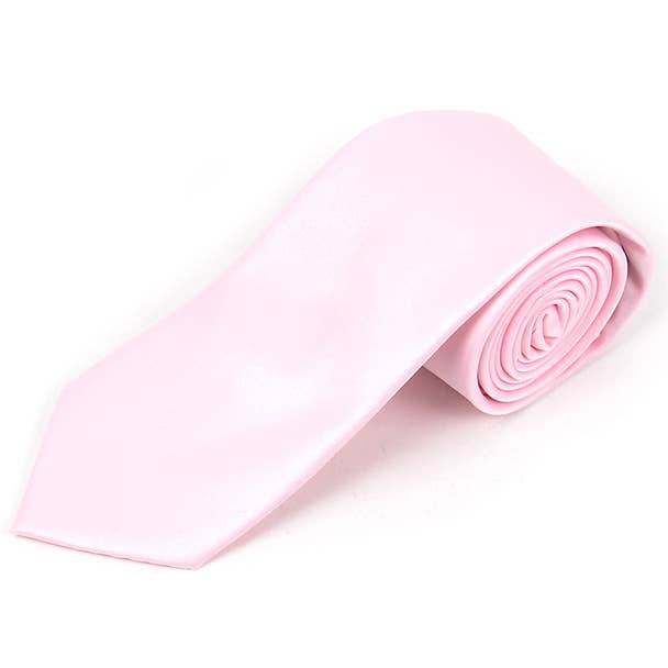 Poly Satin Solid 2.75" Slim Tie