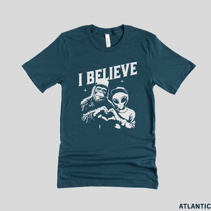 Believe Alien <3 Bigfoot Graphic Tee Tshirt *UNISEX FIT* 296