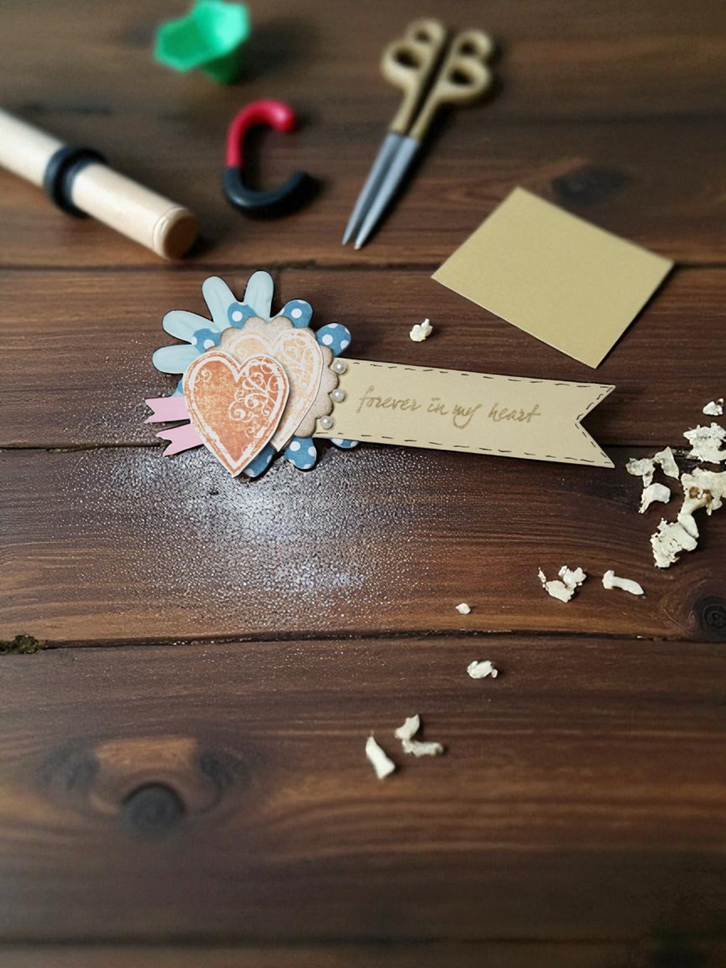 Paper embellishments for Crafts