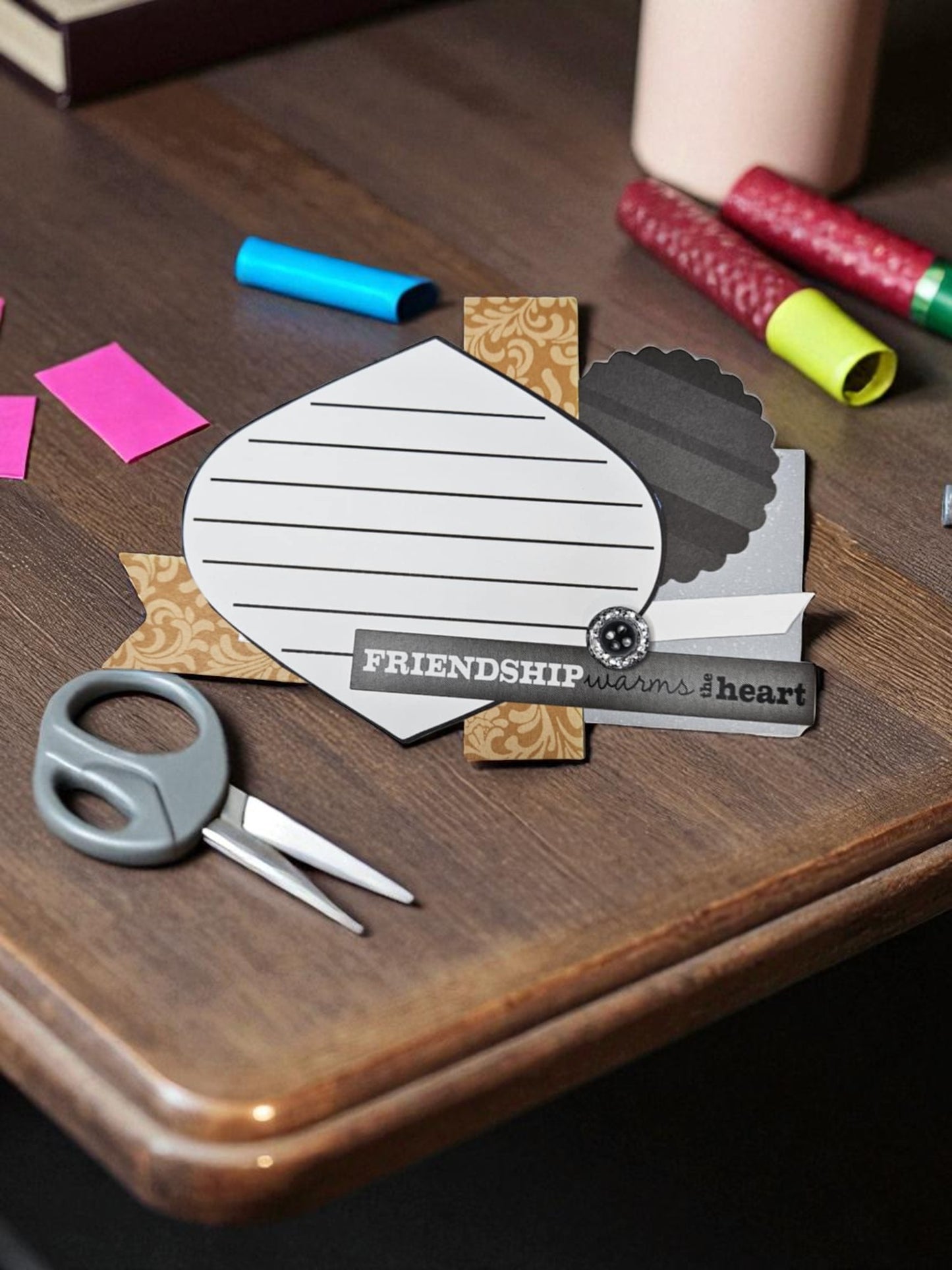 Paper embellishments for Crafts