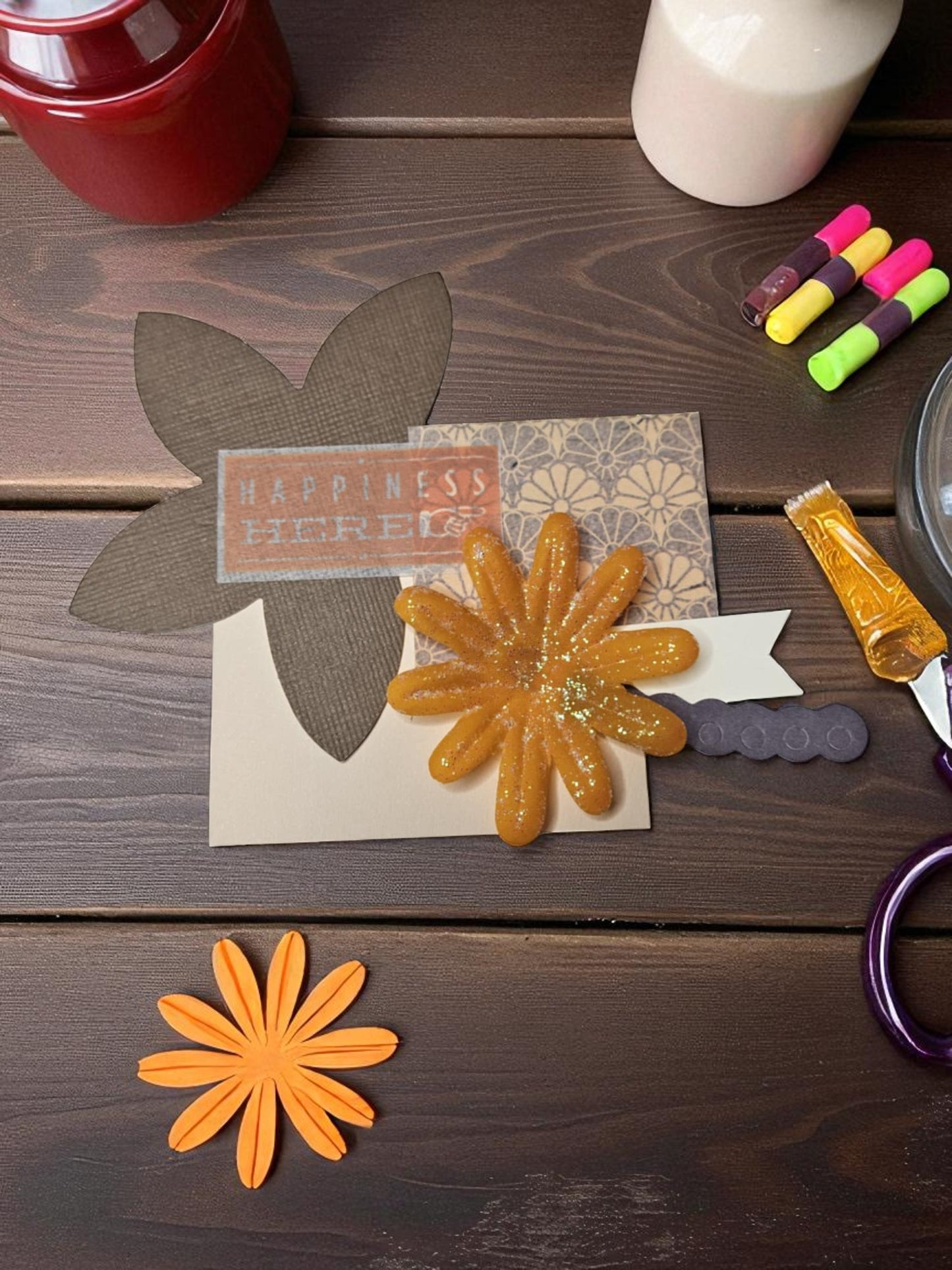 Paper embellishments for Crafts