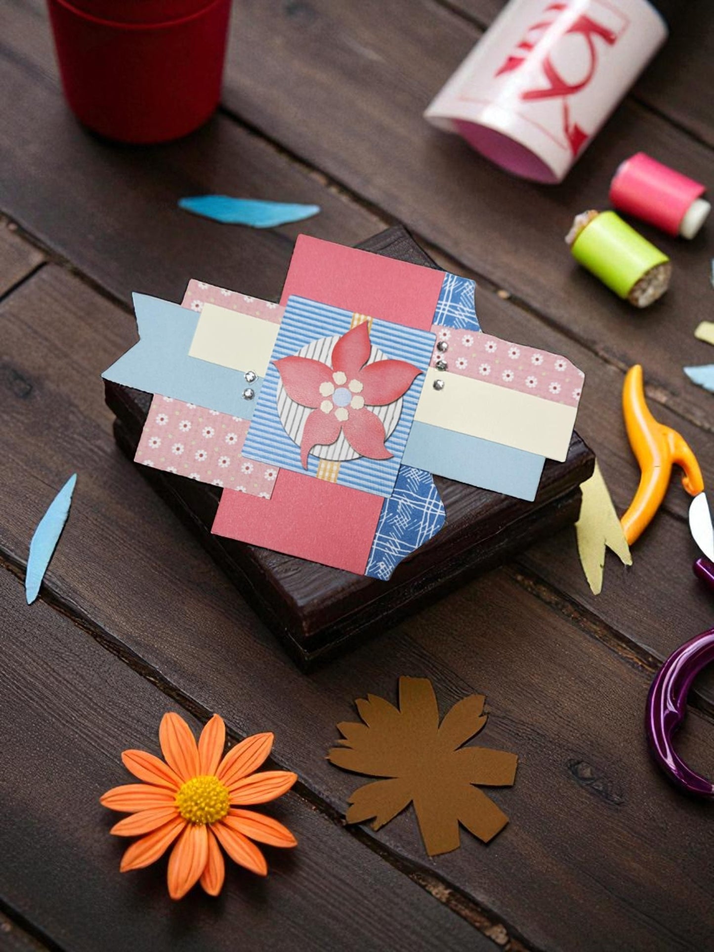 Paper embellishments for Crafts