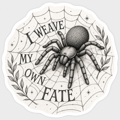 I Weave My Own Fate Sticker