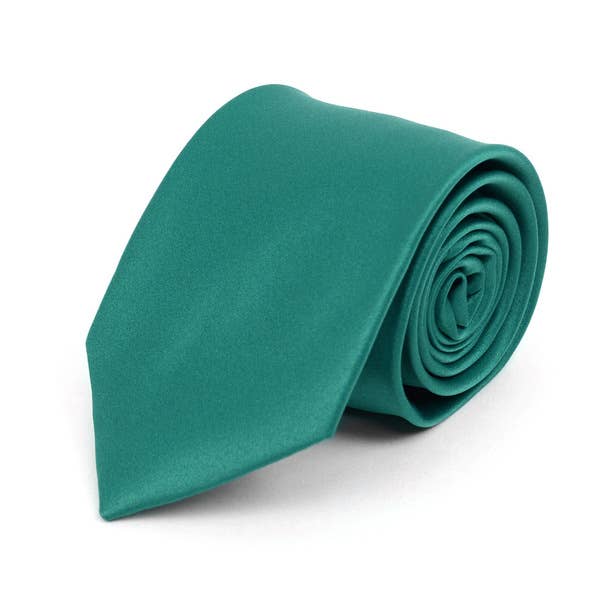 Poly Solid Satin Tie