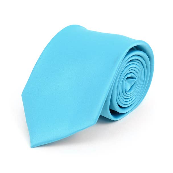 Poly Solid Satin Tie