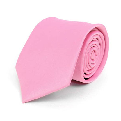 Poly Solid Satin Tie