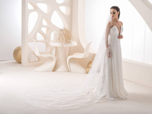 Handmade bridal veil