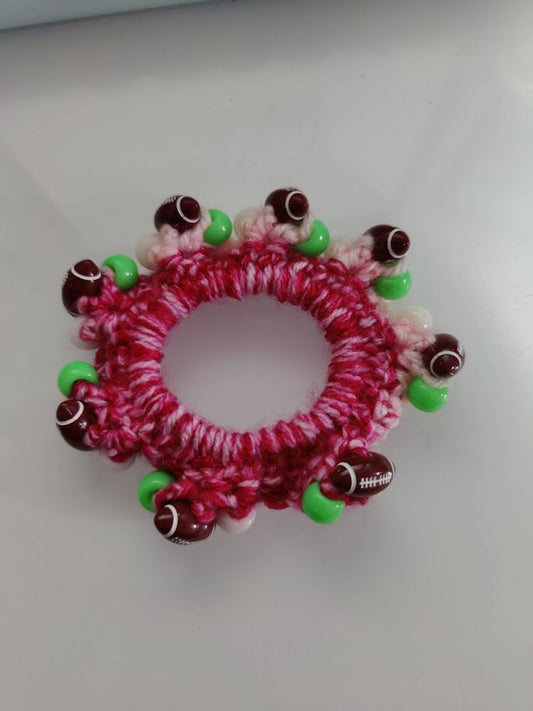 Pink  Football Ponytail