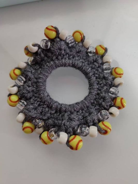 Dark Grey  Softball Ponytail