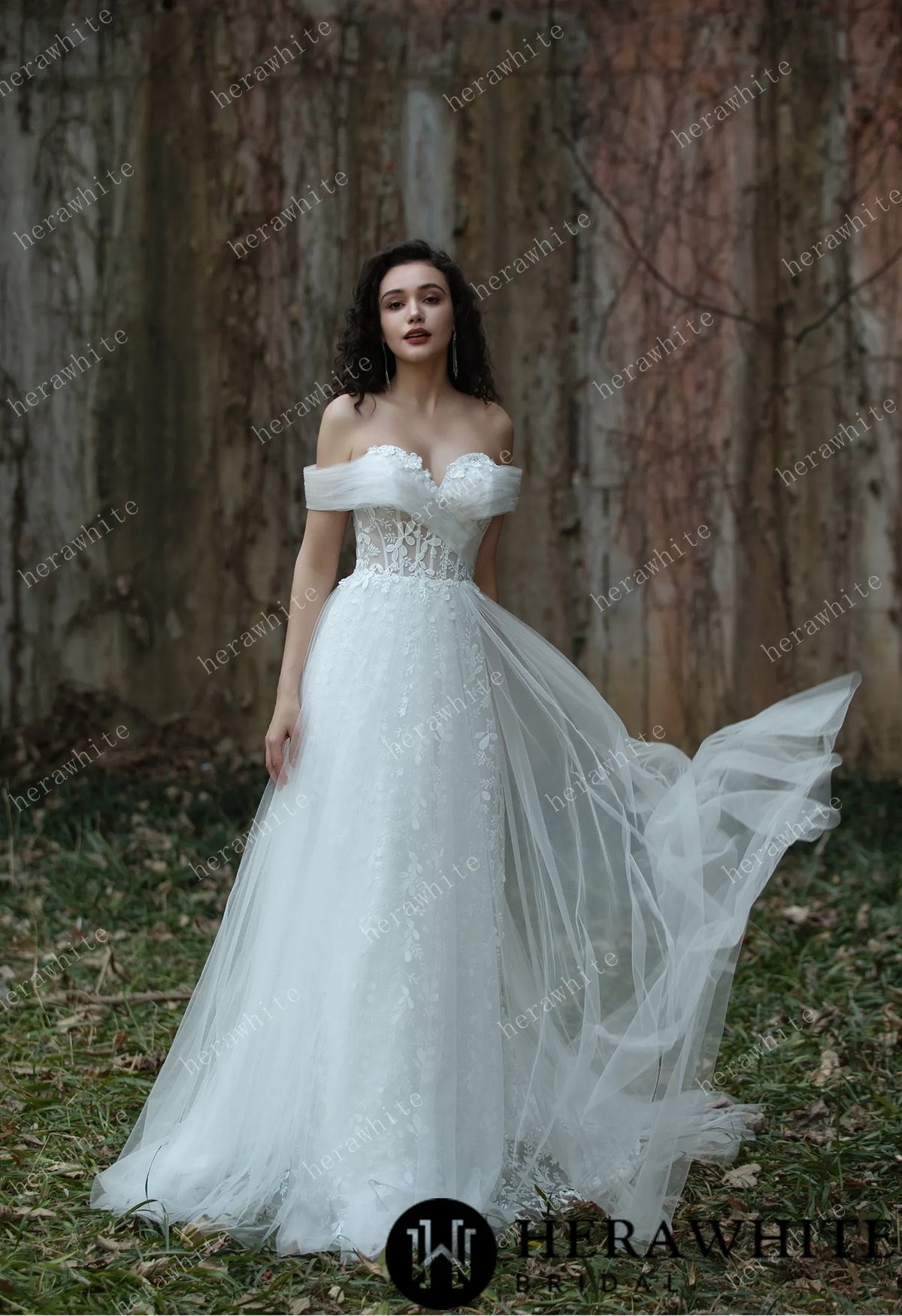 Exquisite Sweetheart  A-line Lace Bridal Gown — HW3563 — image 1