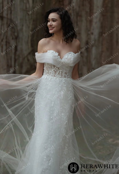Exquisite Sweetheart  A-line Lace Bridal Gown — HW3563 — image 5
