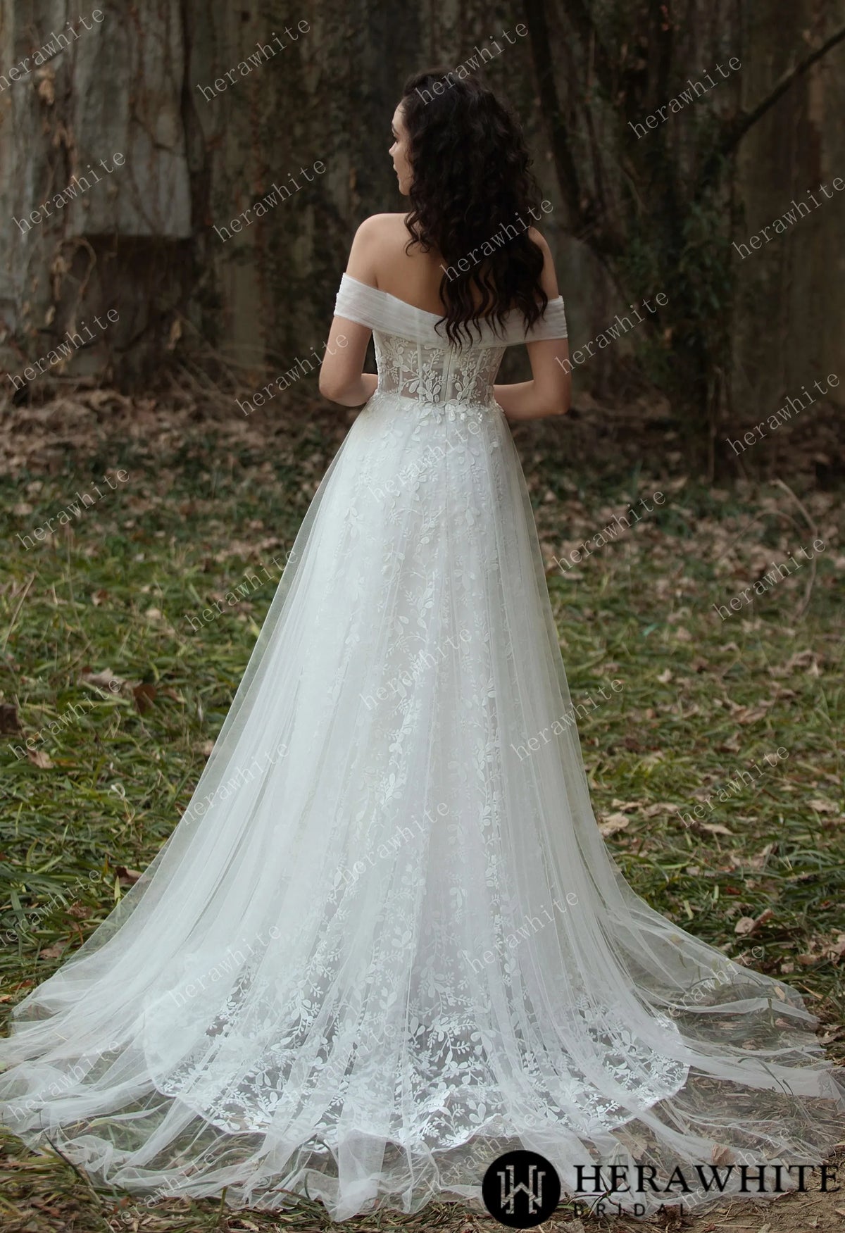Exquisite Sweetheart  A-line Lace Bridal Gown — HW3563 — image 7