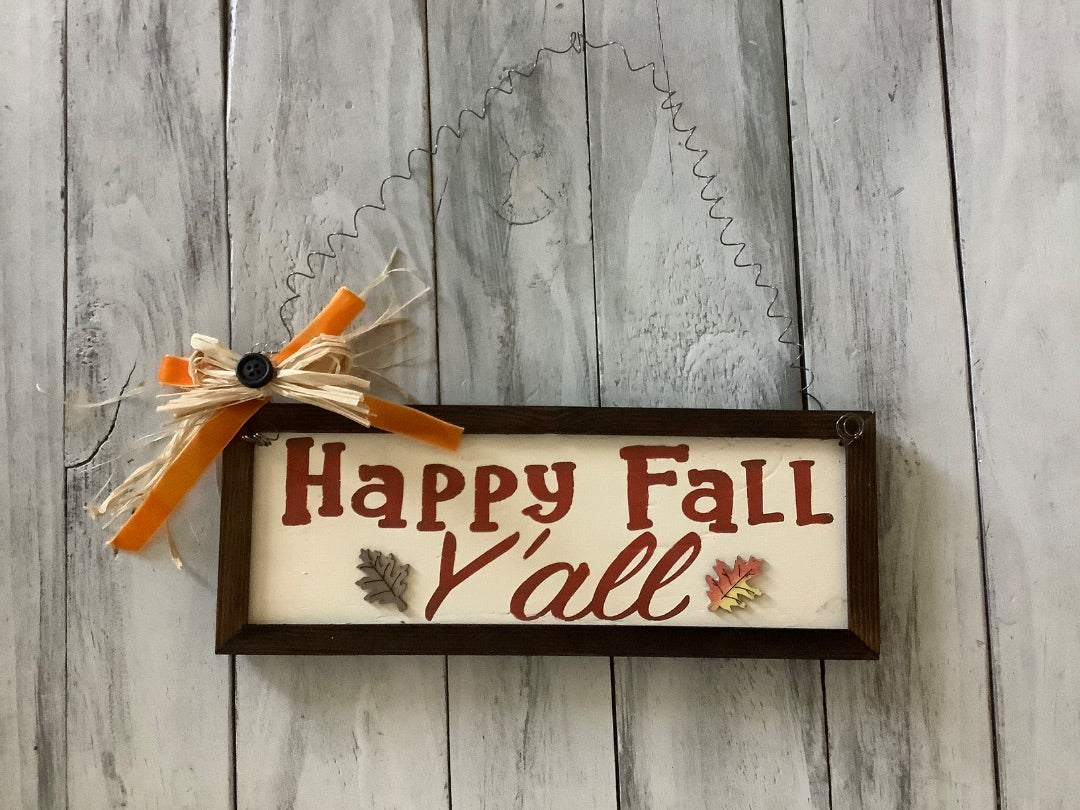 Hanging Fall Signs