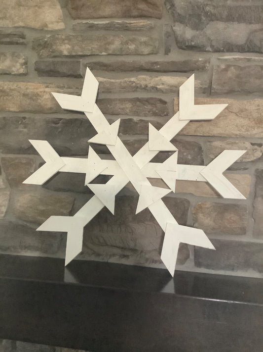 Wooden snowflake