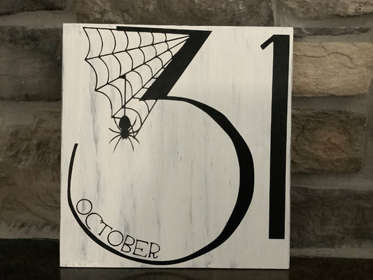 White/Black  Home Decor, 10x10.5”