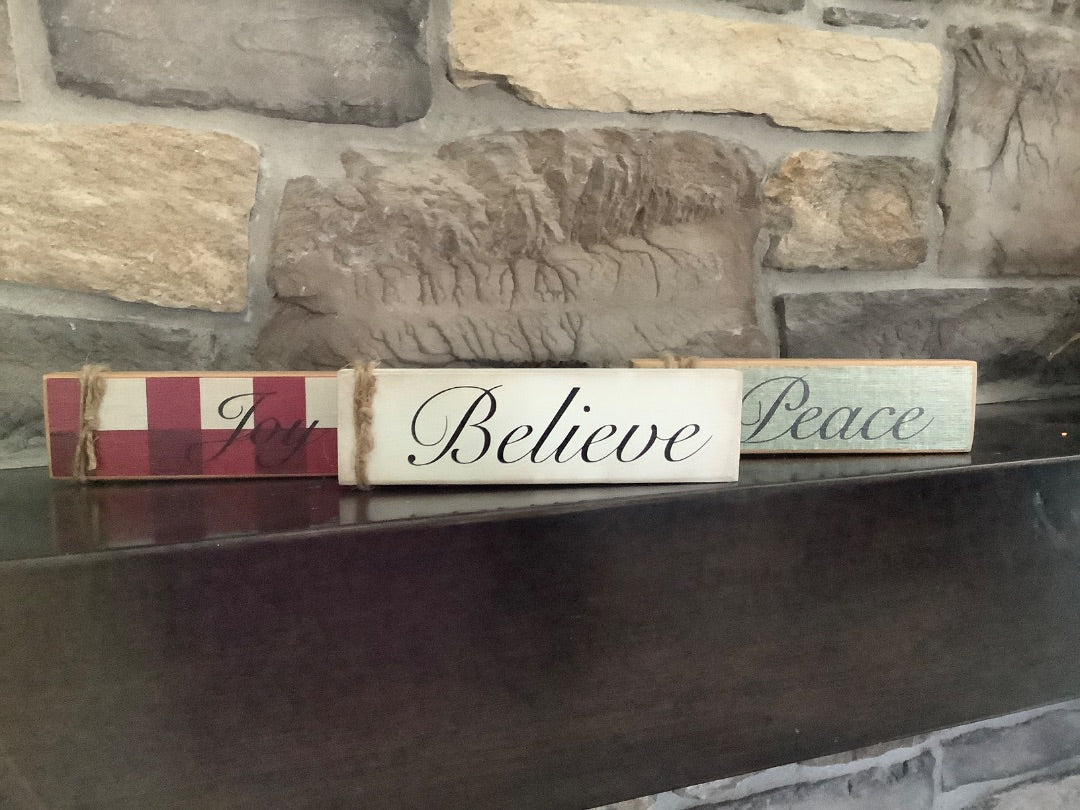 Christmas Décor Signs 3 pc
