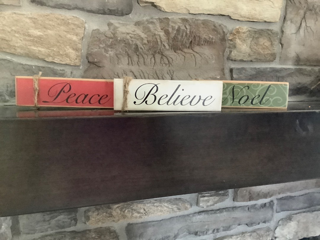 Christmas Décor Signs 3 pc