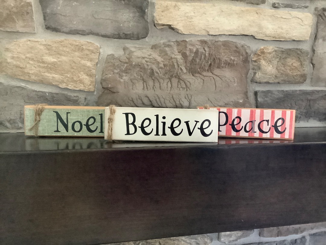 Christmas Décor Signs 3 pc