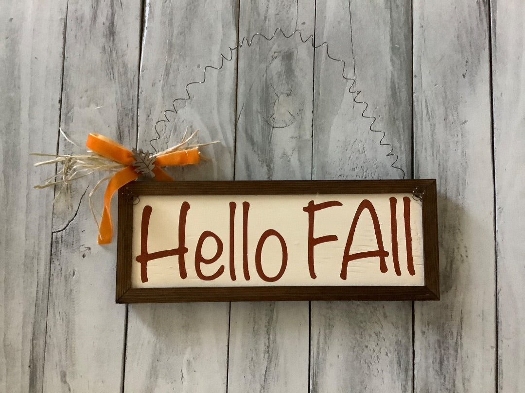 Hanging Fall Signs