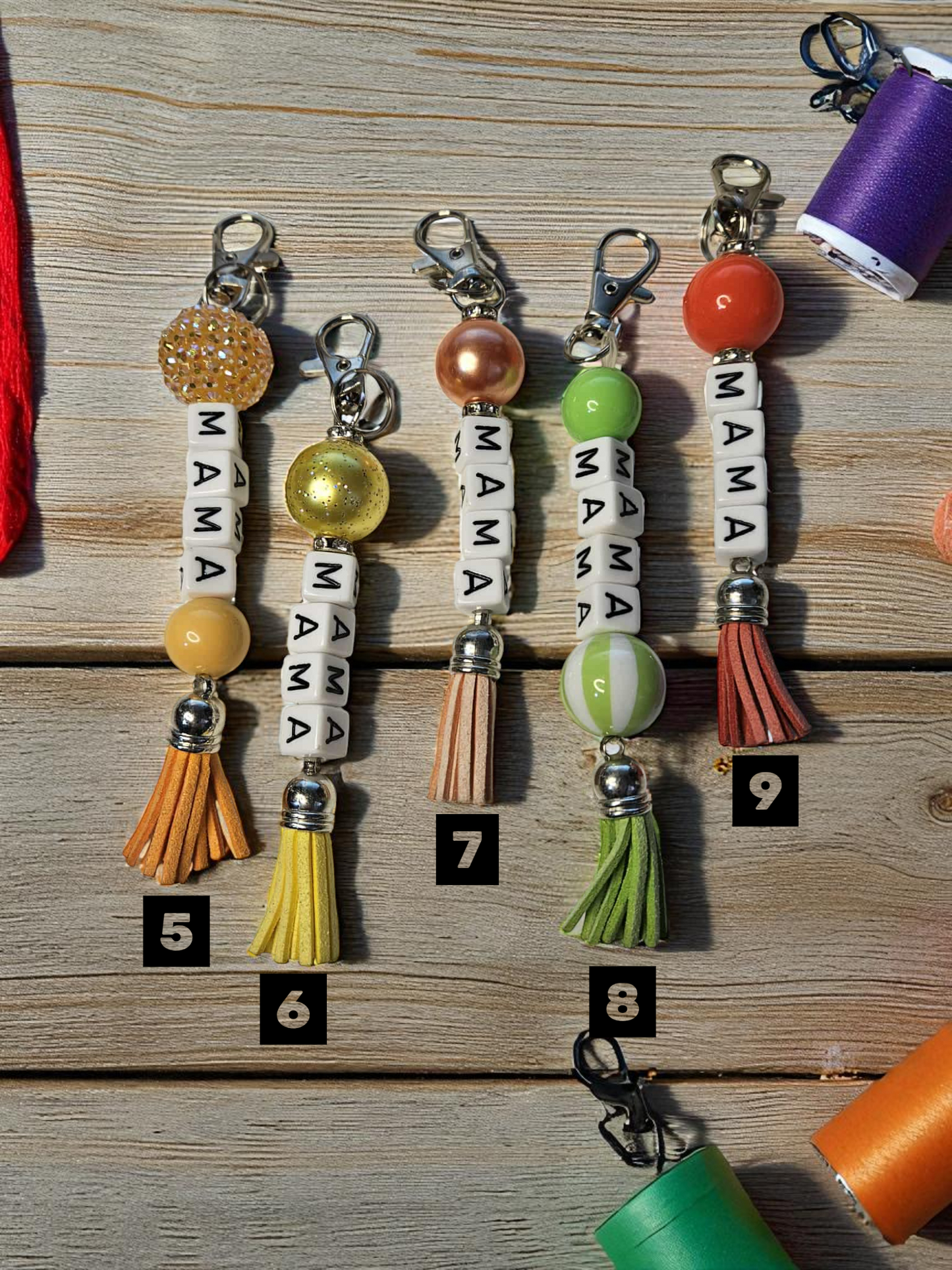 Beaded keychain