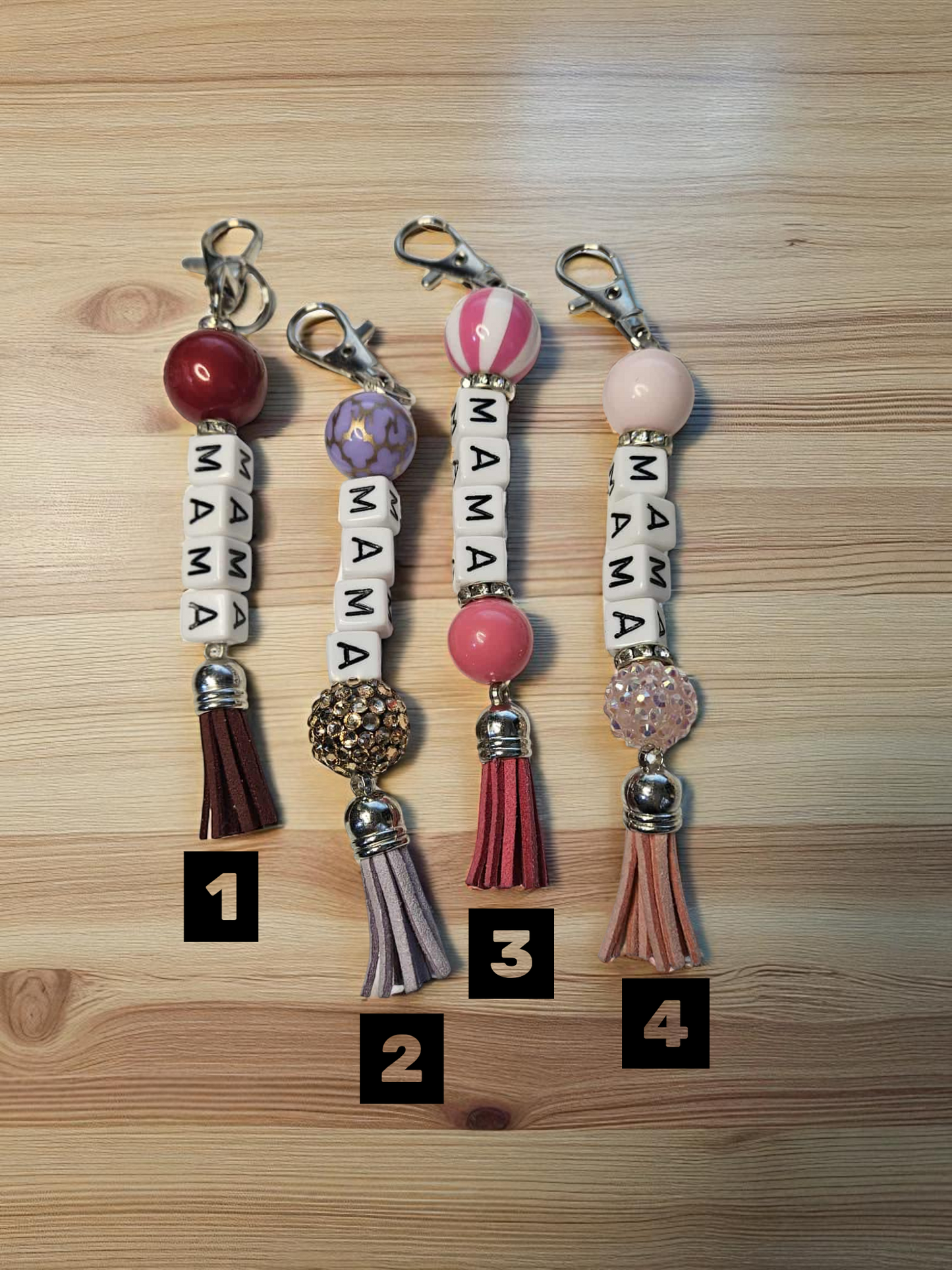 Beaded keychain