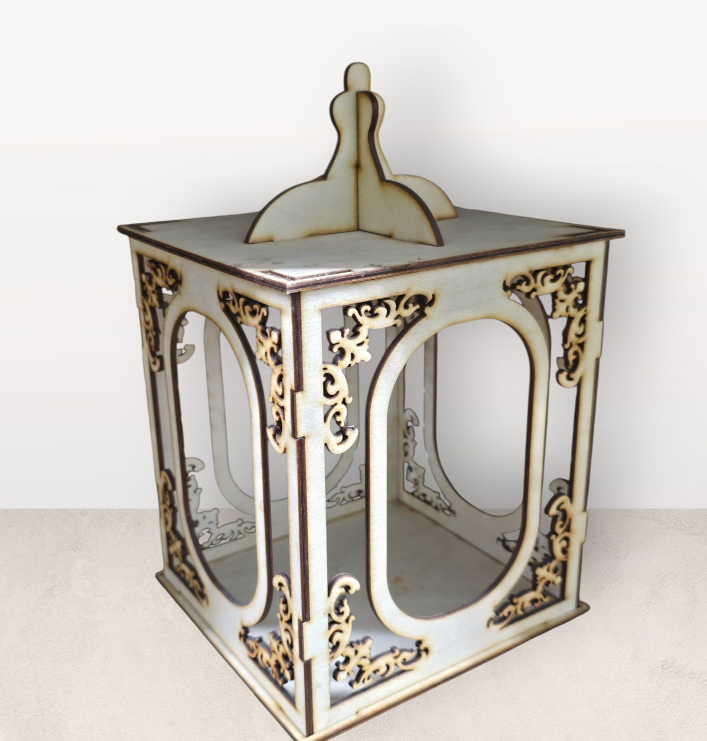 wood lantern